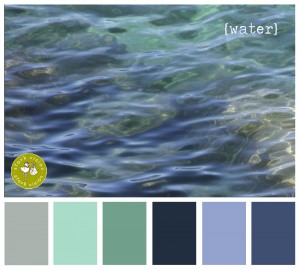 Cool blues color palette